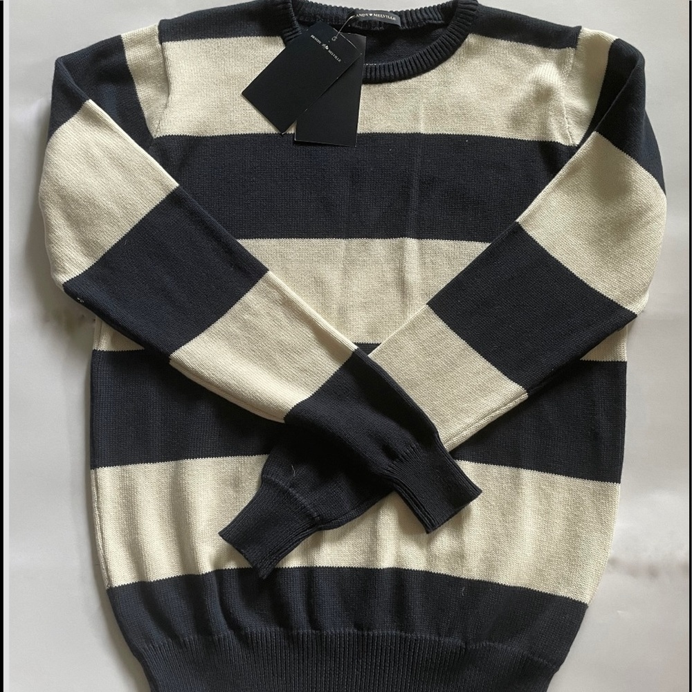 NWT- Brandy Melville Brianna Cotton Thick Stripe Sweater